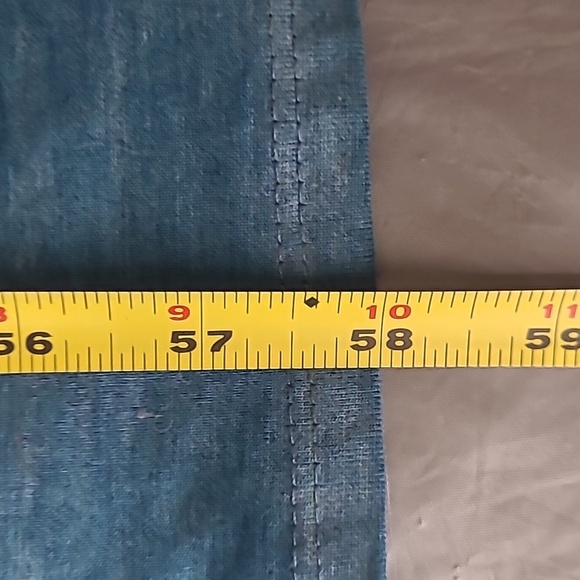 Long Maxi Dress Teal Blue Green Drawstring Tie Waist Short Sleeve Roll Up - Picture 6 of 6